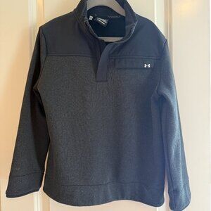 Under Armour Youth Small Golf Storm Black Half Zip Pullover